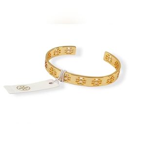 NWT! Tory Burch Gold bangle Bracelet with Logo